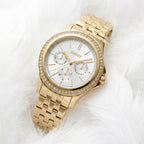 Nolita Multi Glitz Women Quartz Silver Dial Multi-Function Stainless Steel Watch DK1L064M0065