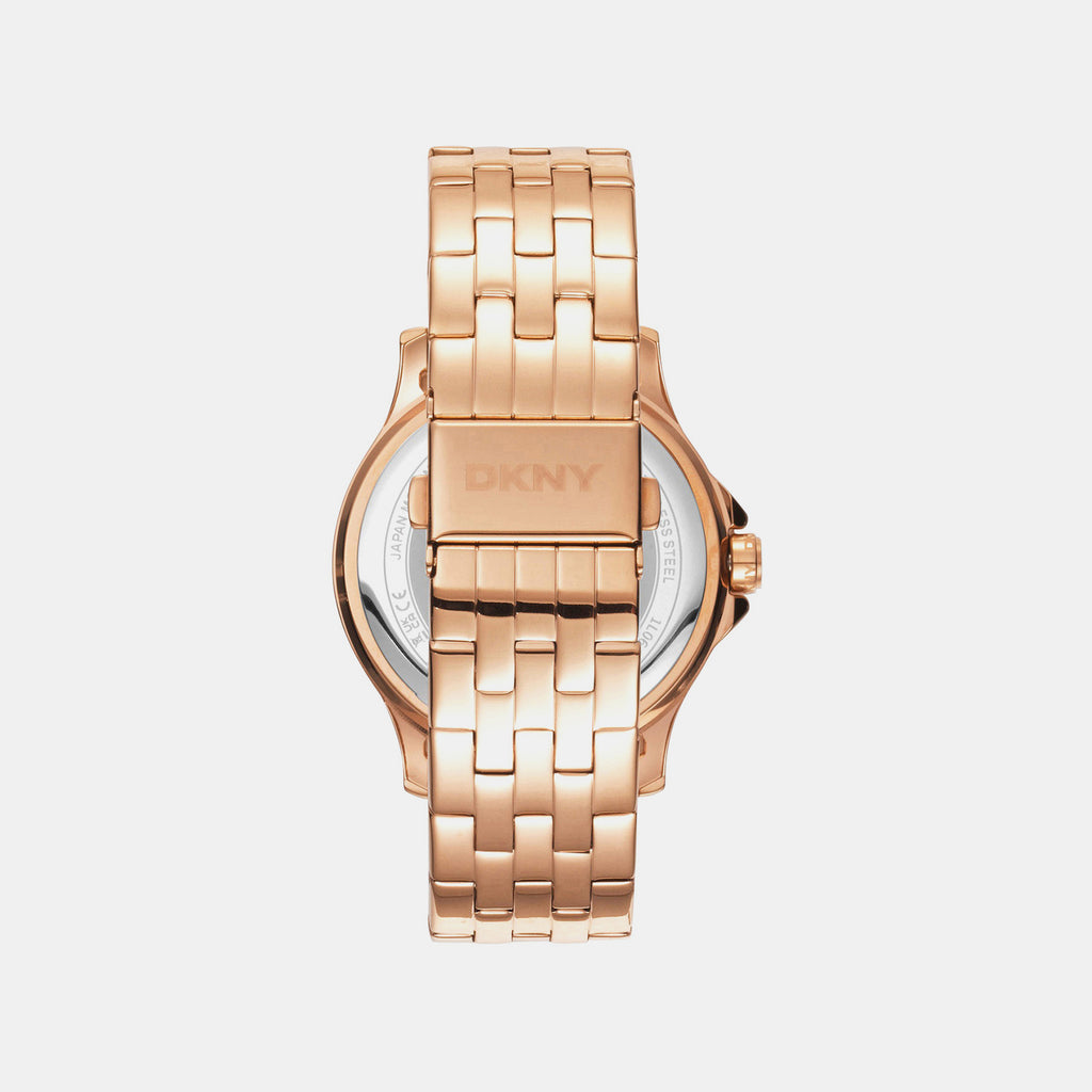 Nolita Multi Glitz Women Quartz Rose Gold Dial Multi-Function Stainless Steel Watch DK1L064M0075