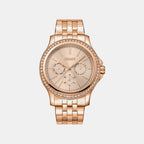 Nolita Multi Glitz Women Quartz Rose Gold Dial Multi-Function Stainless Steel Watch DK1L064M0075