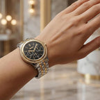 Nolita Multi Glitz Women Quartz Black Dial Multi-Function Stainless Steel Watch DK1L064M0085