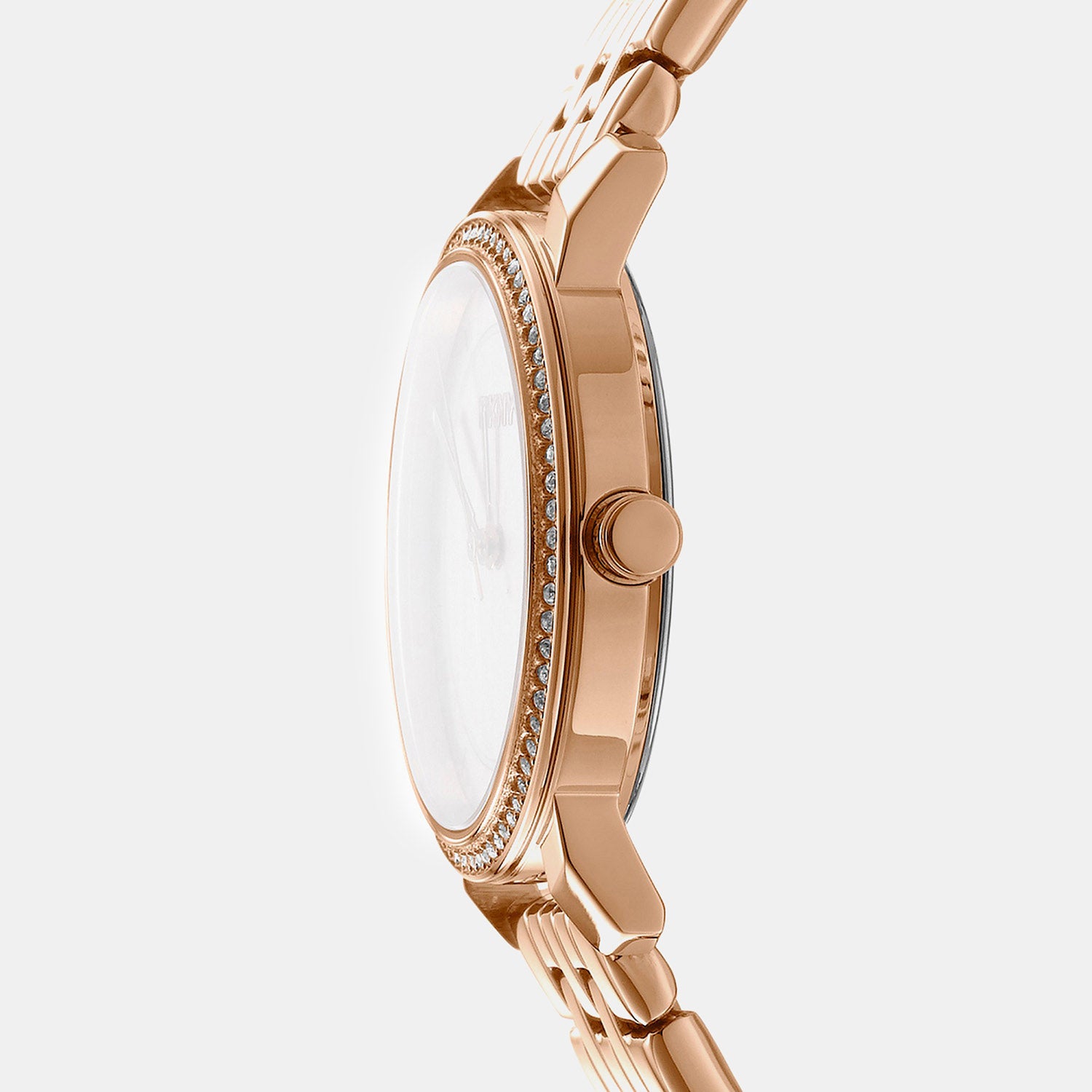 Astoria Glitz Women Quartz Rose Gold Dial Analog Stainless Steel Watch DK1L065M0055