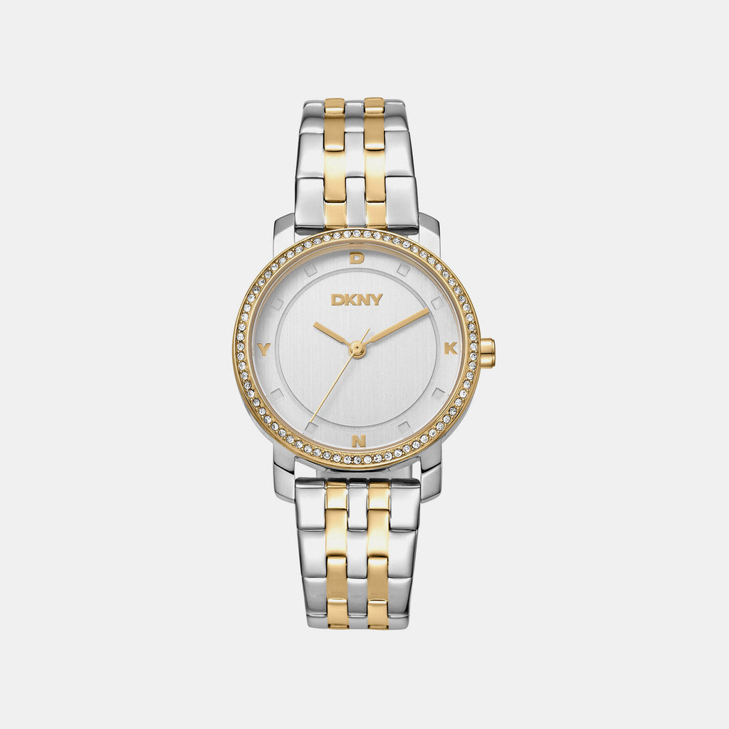 Astoria Glitz Women Quartz Silver Dial Analog Stainless Steel Watch DK1L065M0065