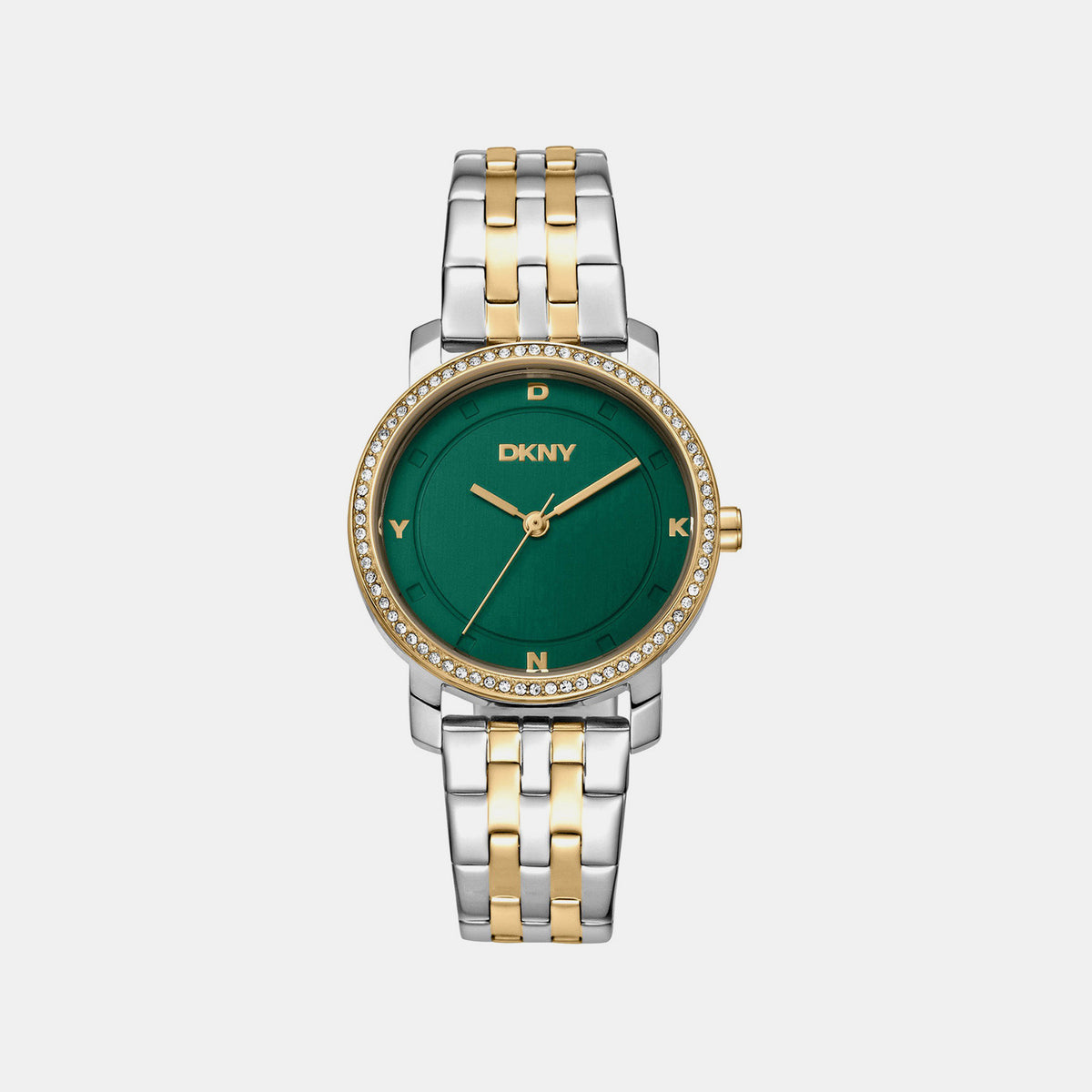 Astoria Glitz Women Quartz Green Dial Analog Stainless Steel Watch DK1L065M0075