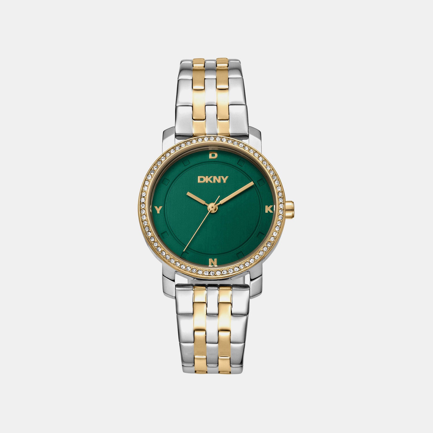 Astoria Glitz Women Quartz Green Dial Analog Stainless Steel Watch DK1L065M0075