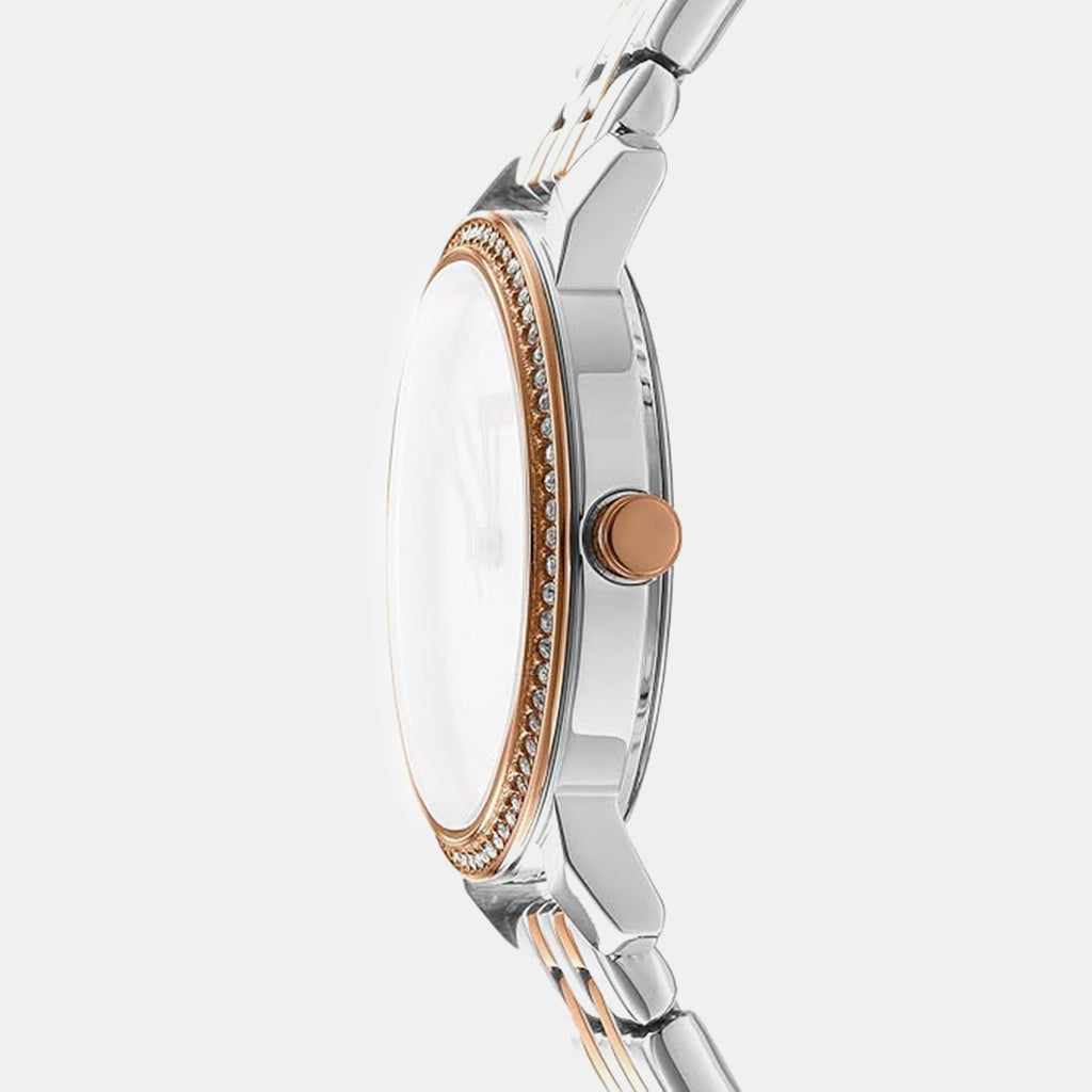 Astoria Glitz Women Quartz Silver Dial Analog Stainless Steel Watch DK1L065M0085