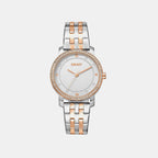 Astoria Glitz Women Quartz Silver Dial Analog Stainless Steel Watch DK1L065M0085