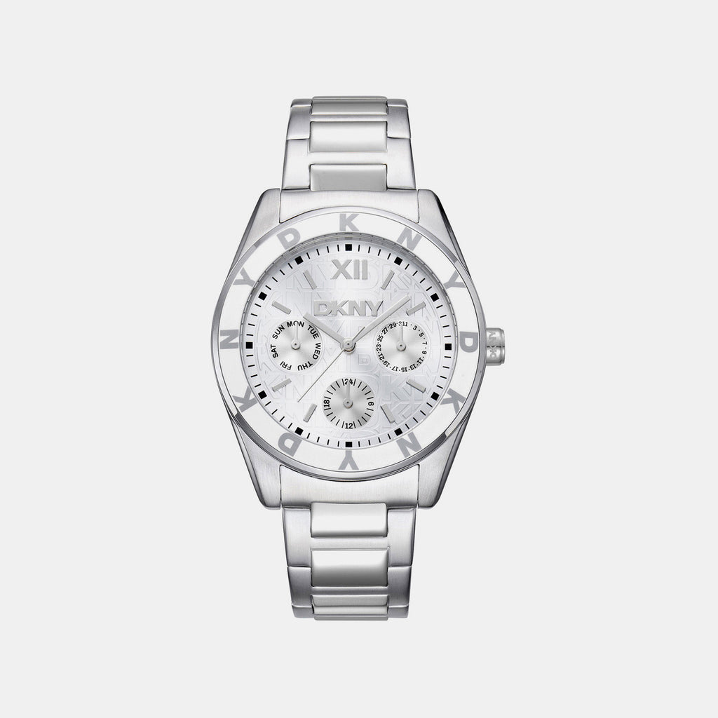 Chambers Multi Sport Women Quartz Silver Dial Multi-Function Stainless Steel Watch DK1L073M0015