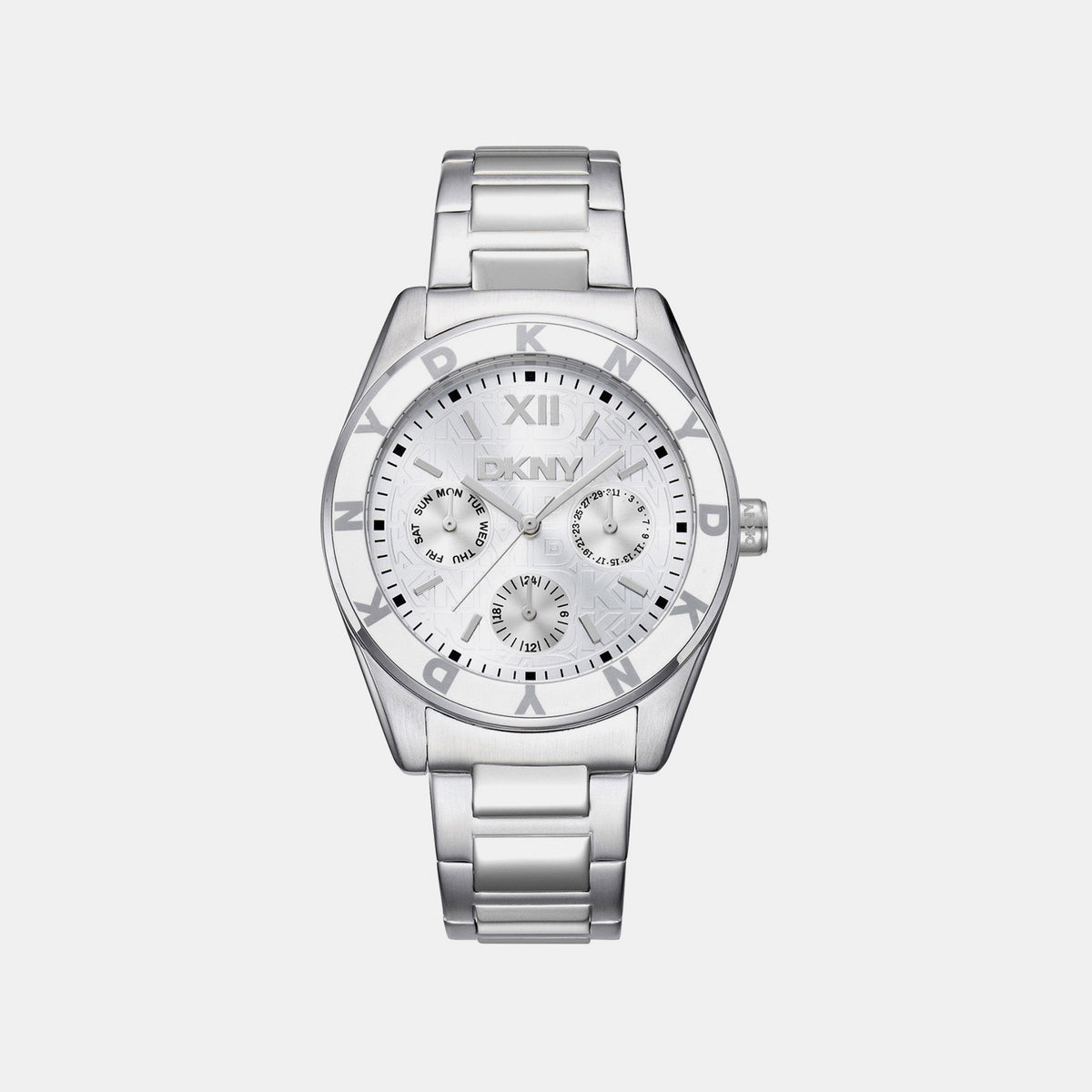 Chambers Multi Sport Women Quartz Silver Dial Analog Stainless Steel Watch DK1L073M0015