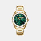 Chambers Multi Sport Women Quartz Green Dial Multi-Function Stainless Steel Watch DK1L073M0035