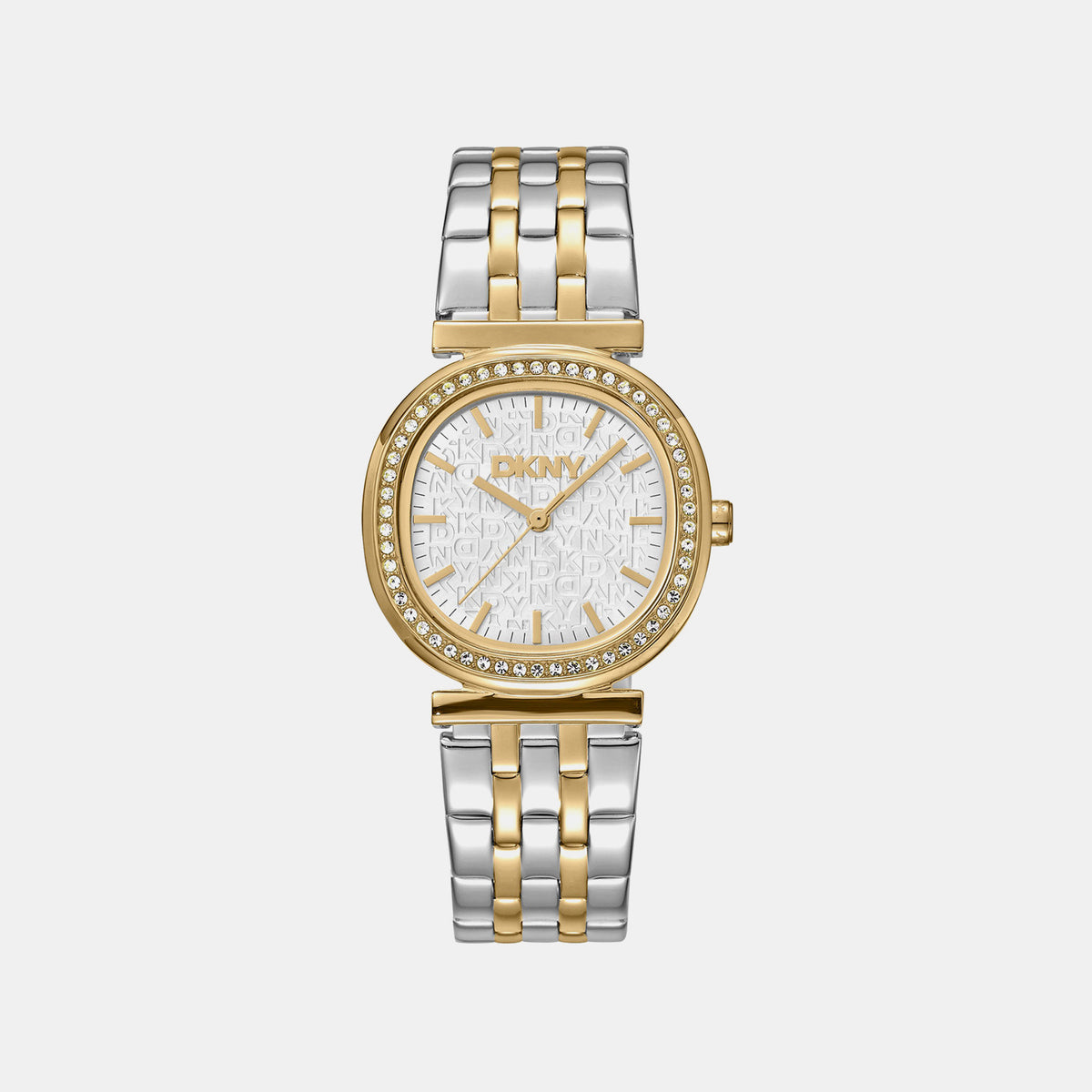 Evening Women Quartz Silver Dial Analog Stainless Steel Watch DK1L083M0085