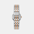 Evening Women Quartz Silver Dial Analog Stainless Steel Watch DK1L083M0105