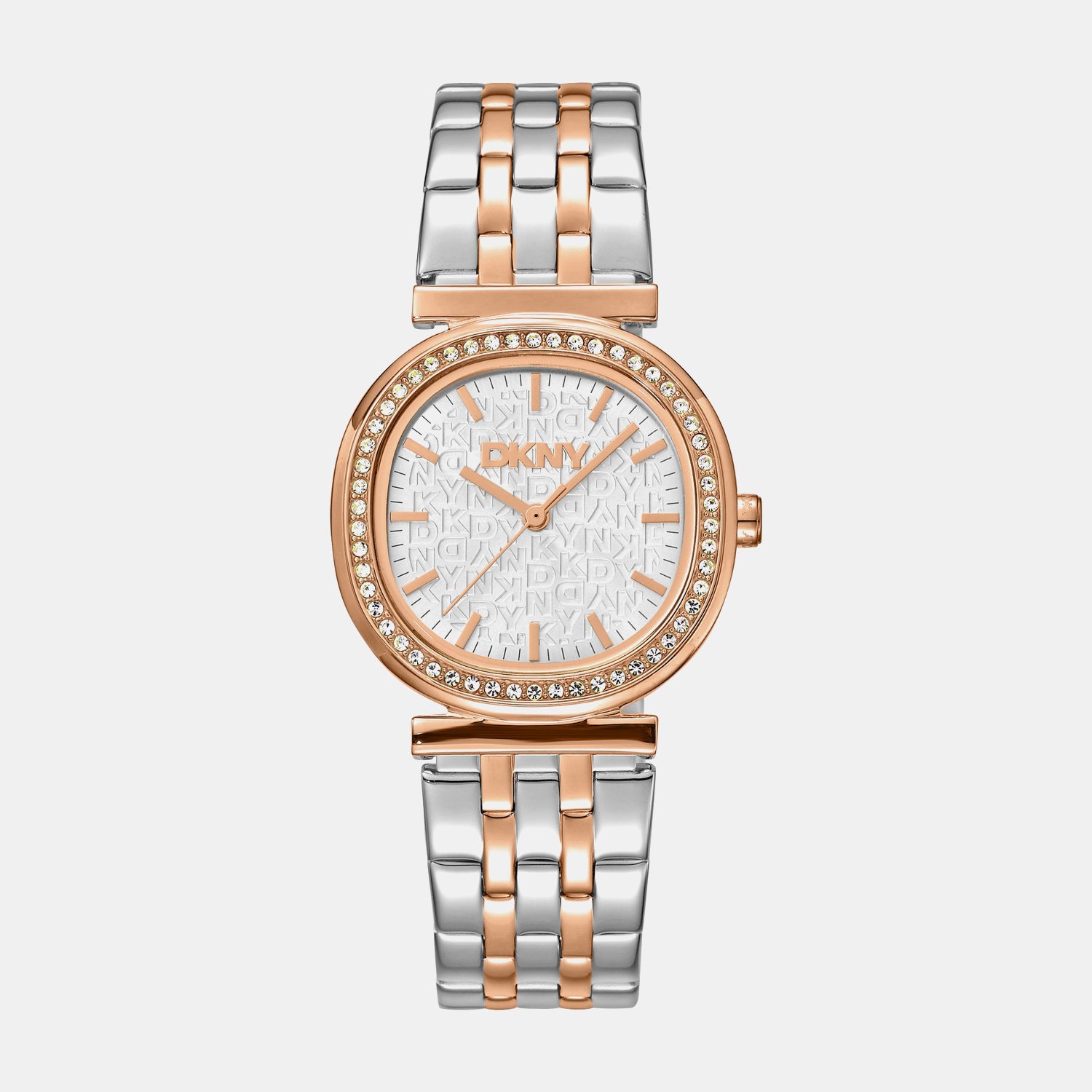 Evening Women Quartz Silver Dial Analog Stainless Steel Watch DK1L083M0105