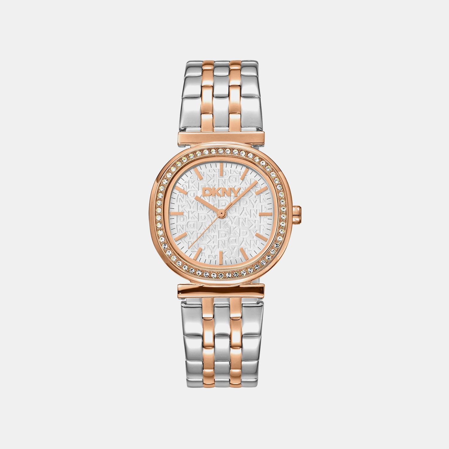Evening Women Quartz Silver Dial Analog Stainless Steel Watch DK1L083M0105