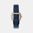Evening Women Quartz Blue Dial Multi-Function Leather Watch DK1L084L0035