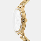 Evening Women Quartz Champagne Dial Multi-Function Stainless Steel Watch DK1L084M0065