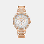 Evening Women Quartz Silver Dial Multi-Function Stainless Steel Watch DK1L084M0235
