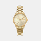 Urban Women Quartz Champagne Dial Analog Stainless Steel Watch DK1L085M0055