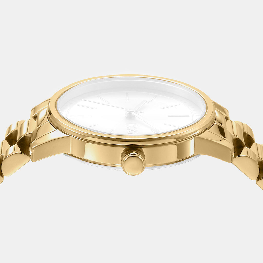 Urban Women Quartz Champagne Dial Analog Stainless Steel Watch DK1L085M0055