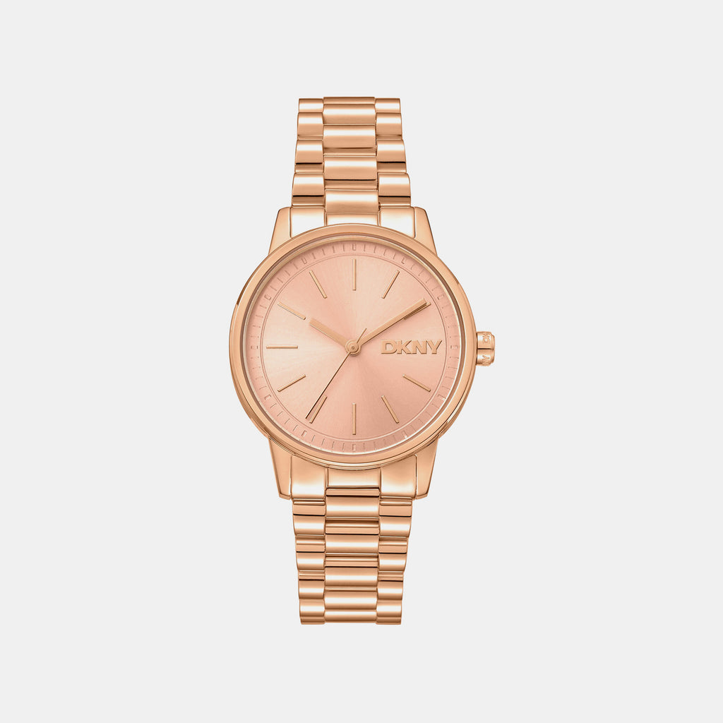 Urban Women Quartz Rose Gold Dial Analog Stainless Steel Watch DK1L085M0065