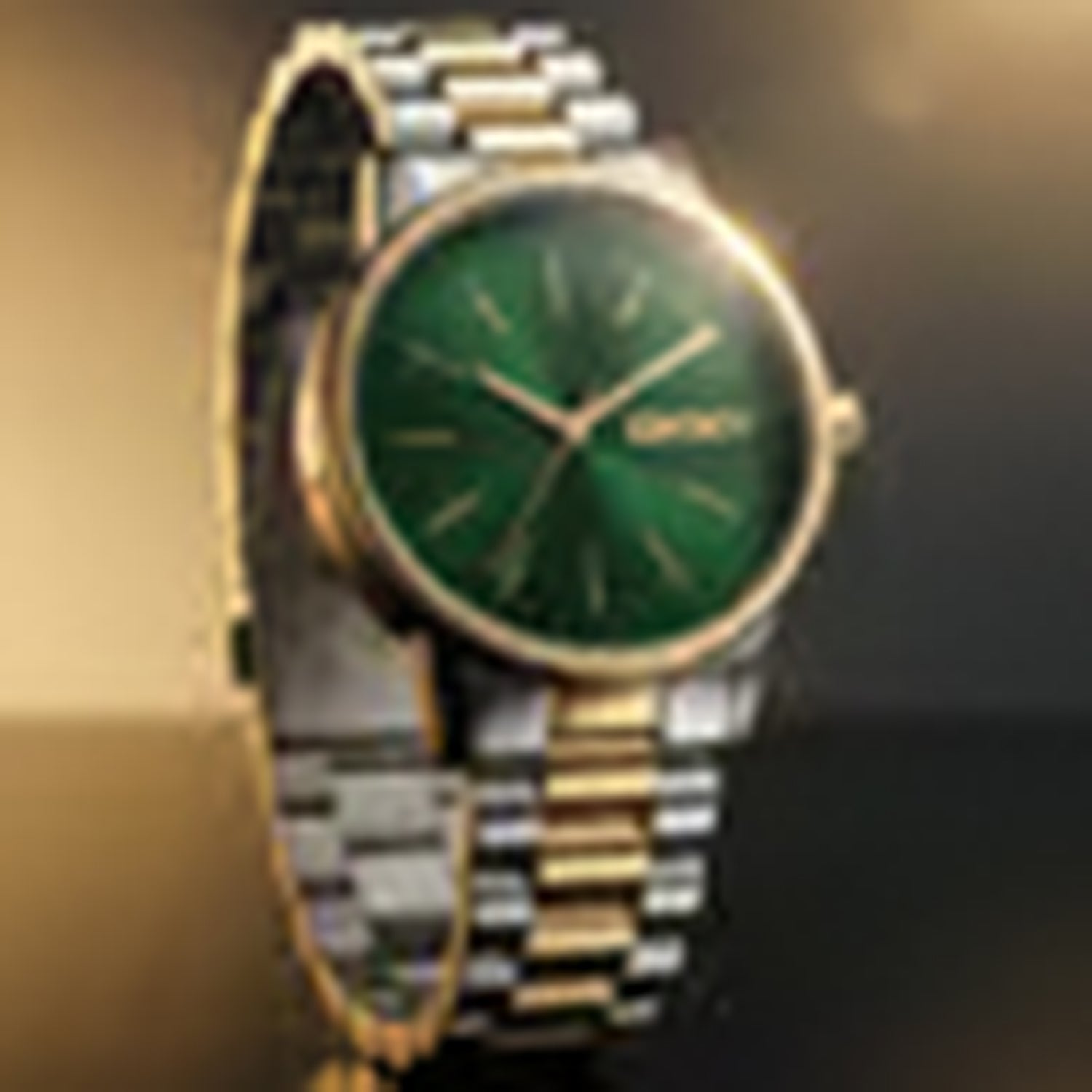 Urban Women Quartz Green Dial Analog Stainless Steel Watch DK1L085M0085
