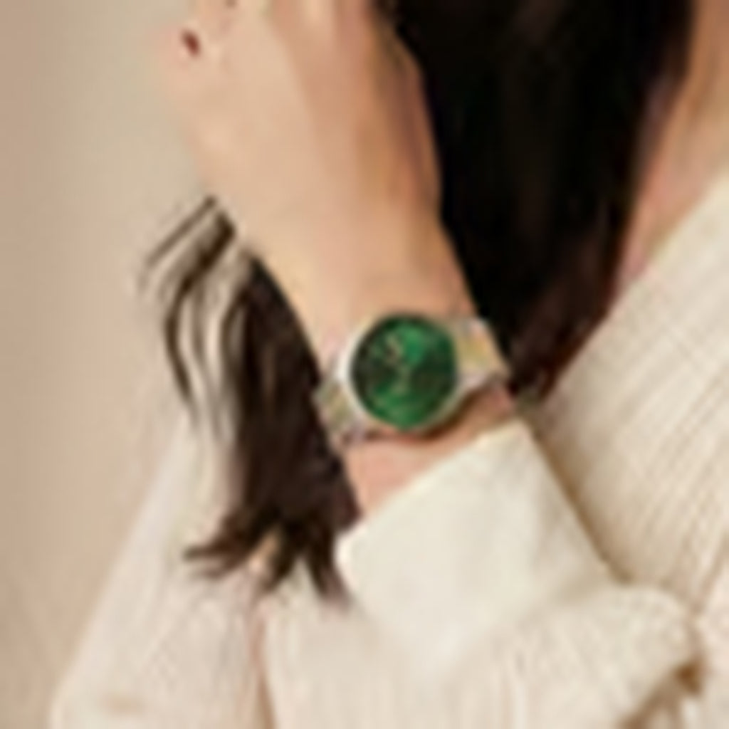 Urban Women Quartz Green Dial Analog Stainless Steel Watch DK1L085M0085