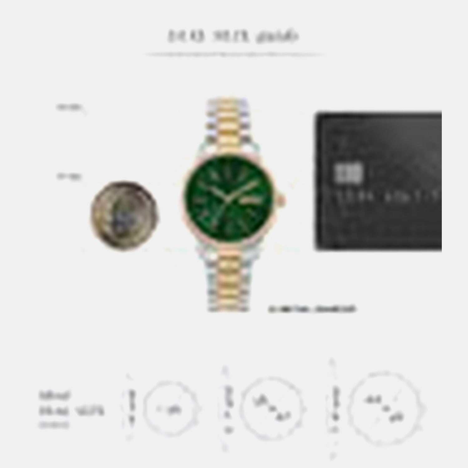 Urban Women Quartz Green Dial Analog Stainless Steel Watch DK1L085M0085