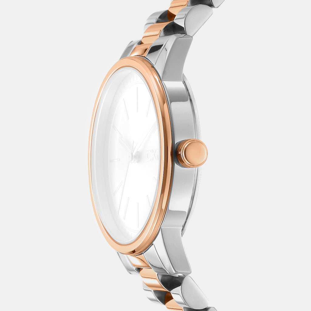 Urban Women Quartz Silver Dial Analog Stainless Steel Watch DK1L085M0095