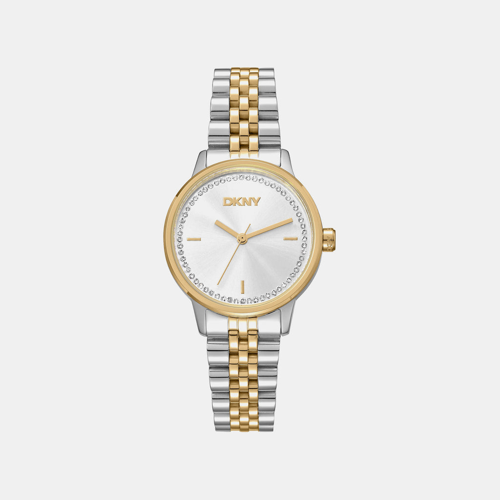 Everyday Women Quartz Silver Dial Analog Stainless Steel Watch DK1L086M0075