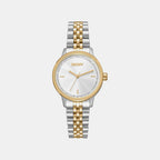Everyday Women Quartz Silver Dial Analog Stainless Steel Watch DK1L086M0075