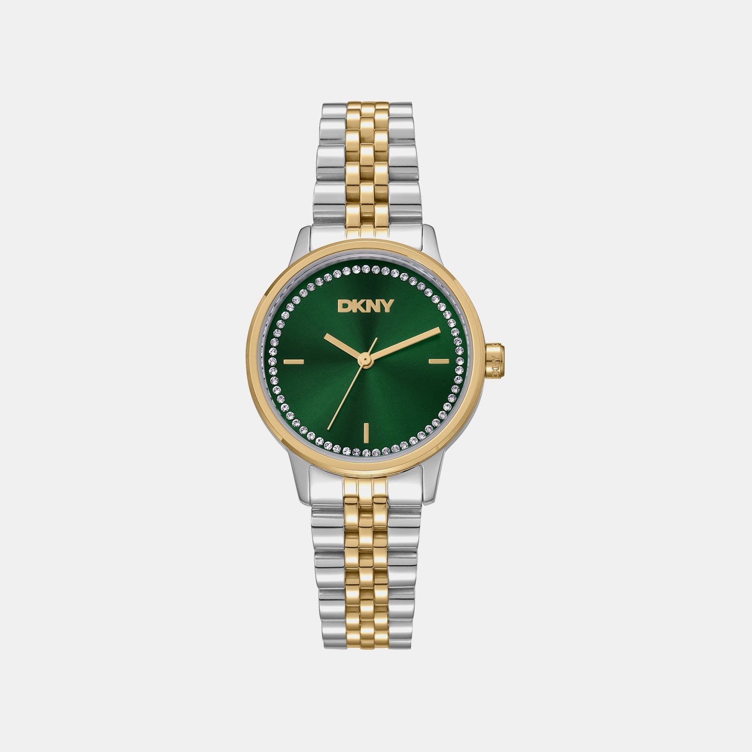 Everyday Women Quartz Green Dial Analog Stainless Steel Watch DK1L086M0085