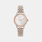 Everyday Women Quartz Silver Dial Analog Stainless Steel Watch DK1L086M0095