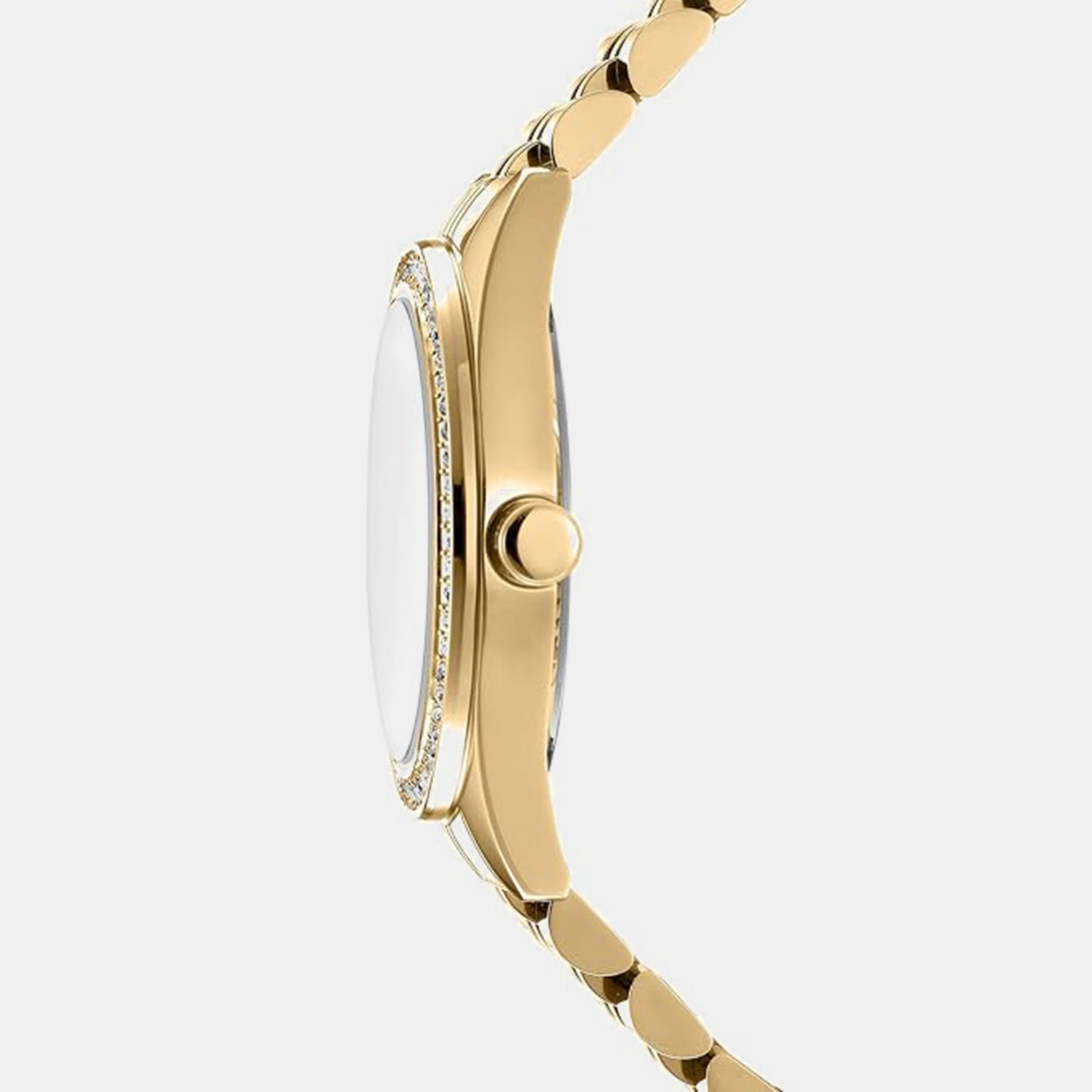 Women Quartz Gold Dial Multifunction Stainless Steel Watch DK1L098M0065