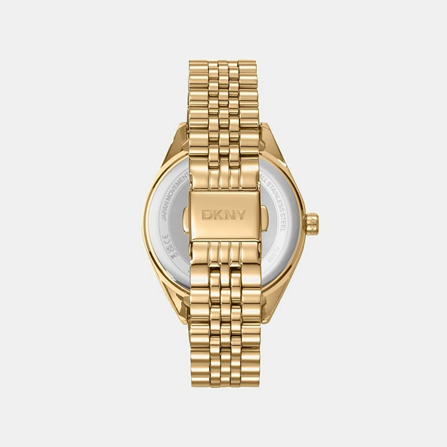 Women Quartz Gold Dial Multifunction Stainless Steel Watch DK1L098M0065