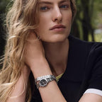 Women Quartz Gold Dial Multifunction Stainless Steel Watch DK1L098M0065