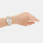 Women Quartz Silver Dial Multifunction Stainless Steel Watch DK1L098M0095