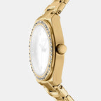 Evening Women Quartz Silver Dial Analog Stainless Steel Watch DK1L100M0065