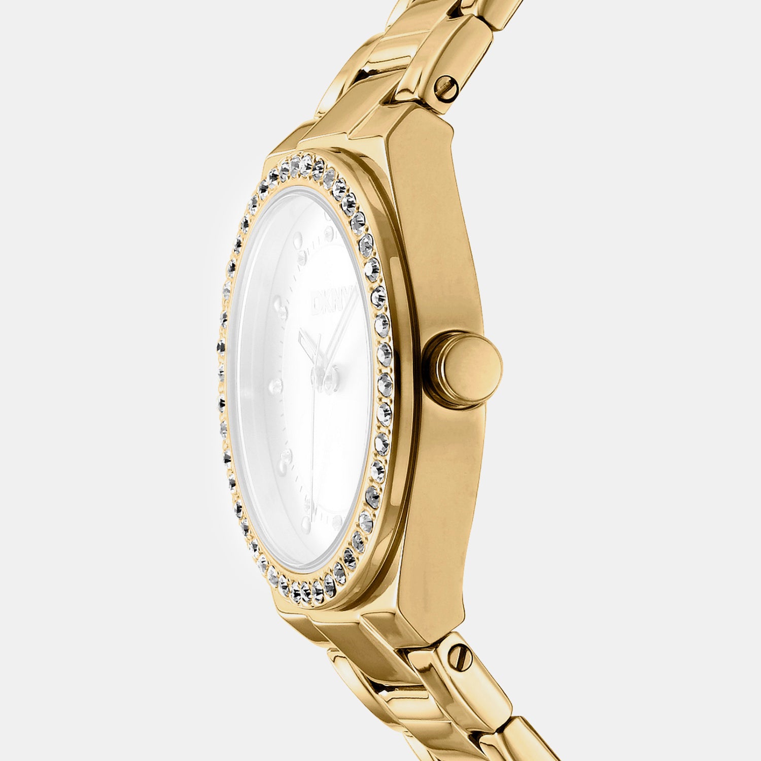 Evening Women Quartz Silver Dial Analog Stainless Steel Watch DK1L100M0065
