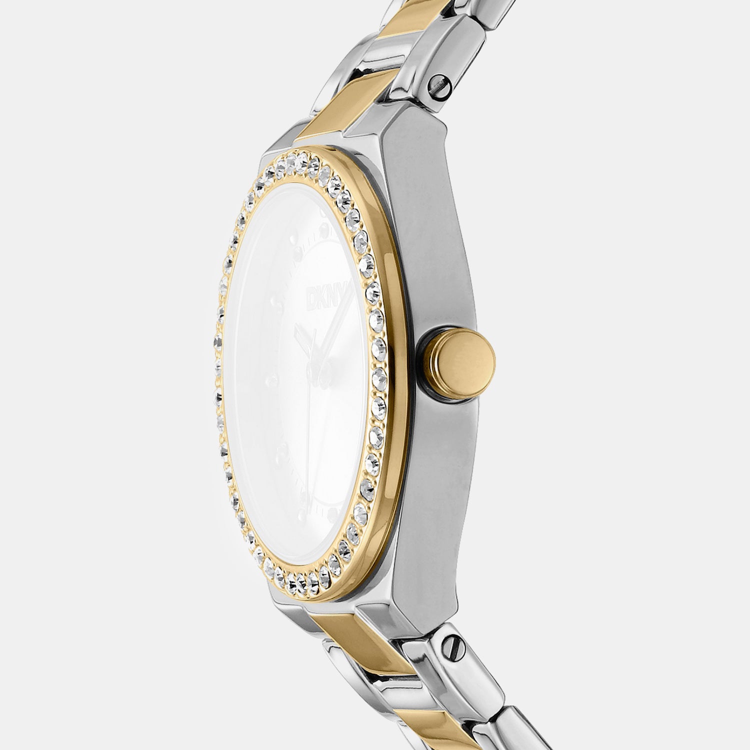 Evening Women Quartz Champagne Dial Analog Stainless Steel Watch DK1L100M0085