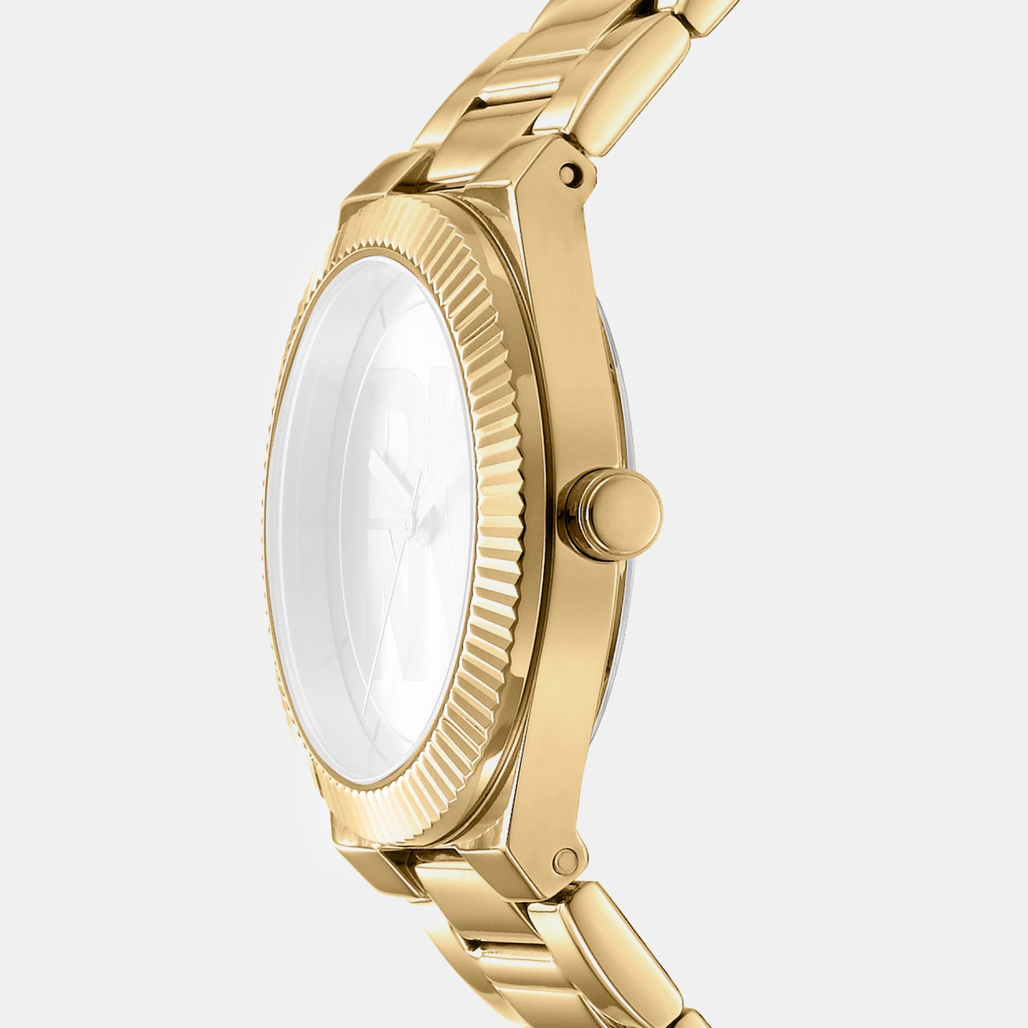 Logo Women Quartz Silver Dial Analog Stainless Steel Watch DK1L102M0225