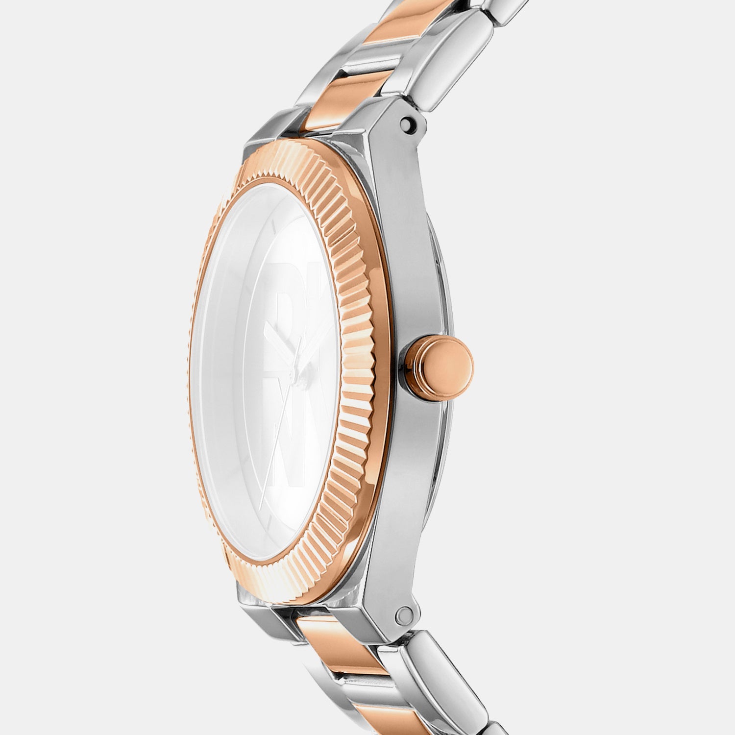 Logo Women Quartz Silver Dial Analog Stainless Steel Watch DK1L102M0255