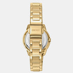 Evening Women Quartz Green Dial Analog Stainless Steel Watch DK1L105M0065