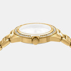 Evening Women Quartz Green Dial Analog Stainless Steel Watch DK1L105M0065