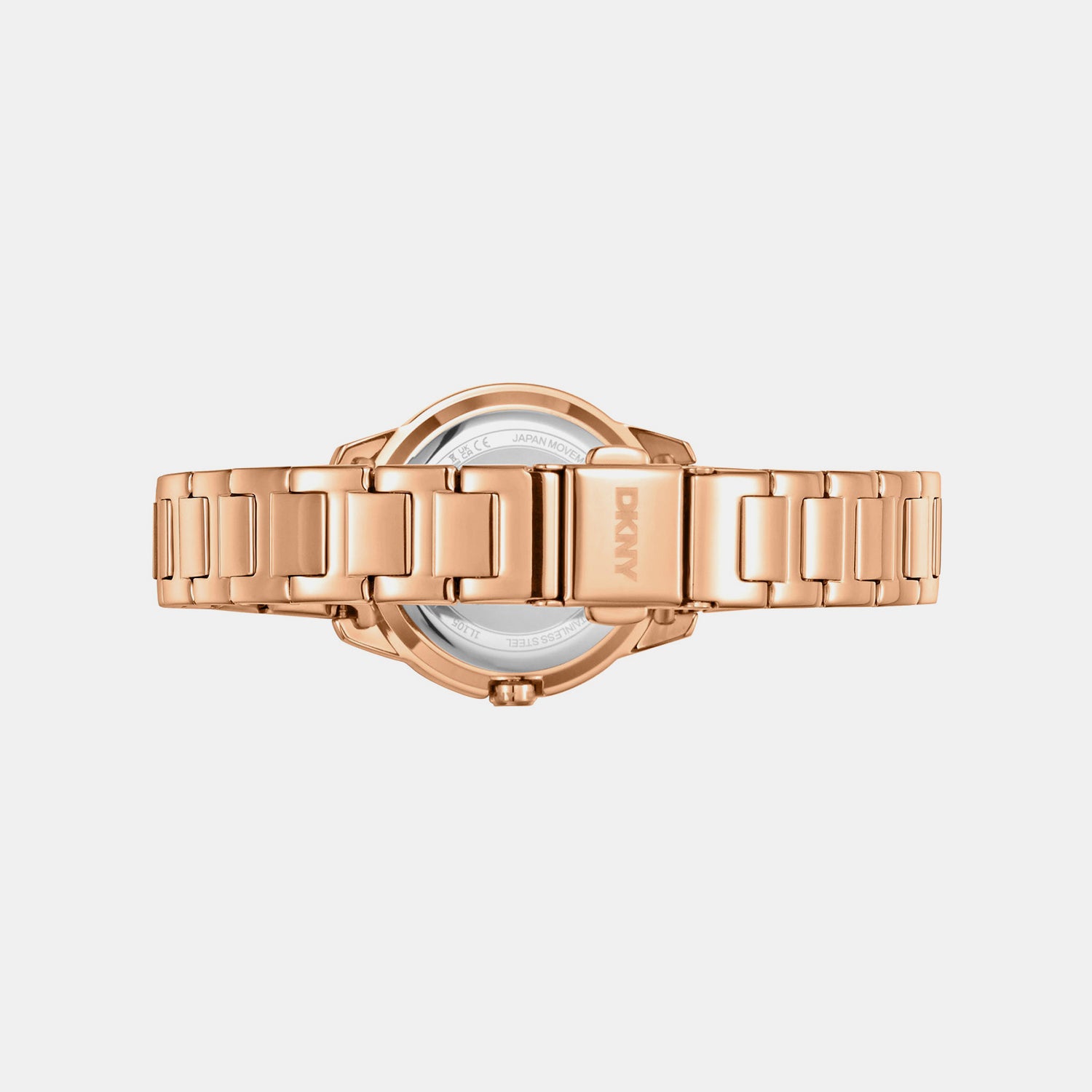 Evening Women Quartz Rose Gold Dial Analog Stainless Steel Watch DK1L105M0075