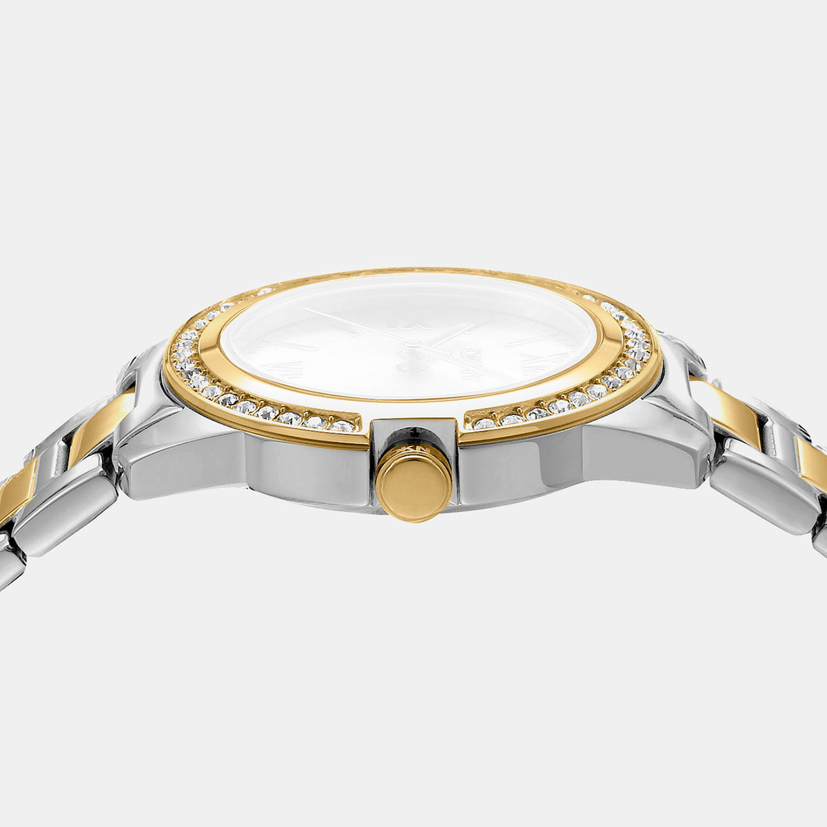 Evening Women Quartz Mother Of Pearl Dial Analog Stainless Steel Watch DK1L105M0085
