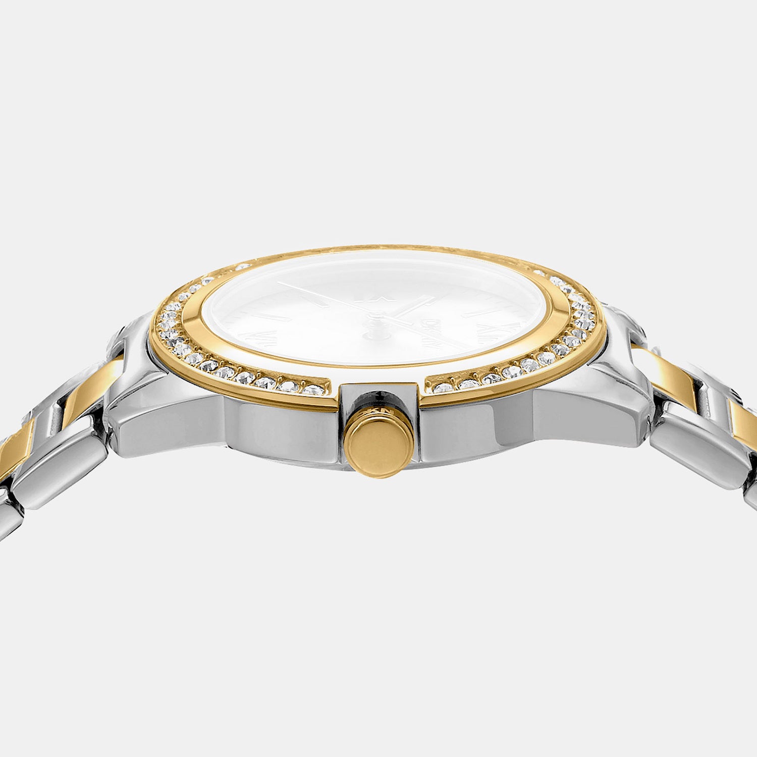 Evening Women Quartz Mother Of Pearl Dial Analog Stainless Steel Watch DK1L105M0085