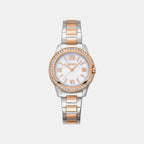 Evening Women Quartz Mother Of Pearl Dial Analog Stainless Steel Watch DK1L105M0105