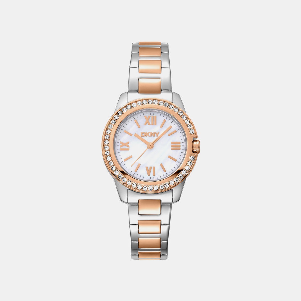 Evening Women Quartz Mother Of Pearl Dial Analog Stainless Steel Watch DK1L105M0105