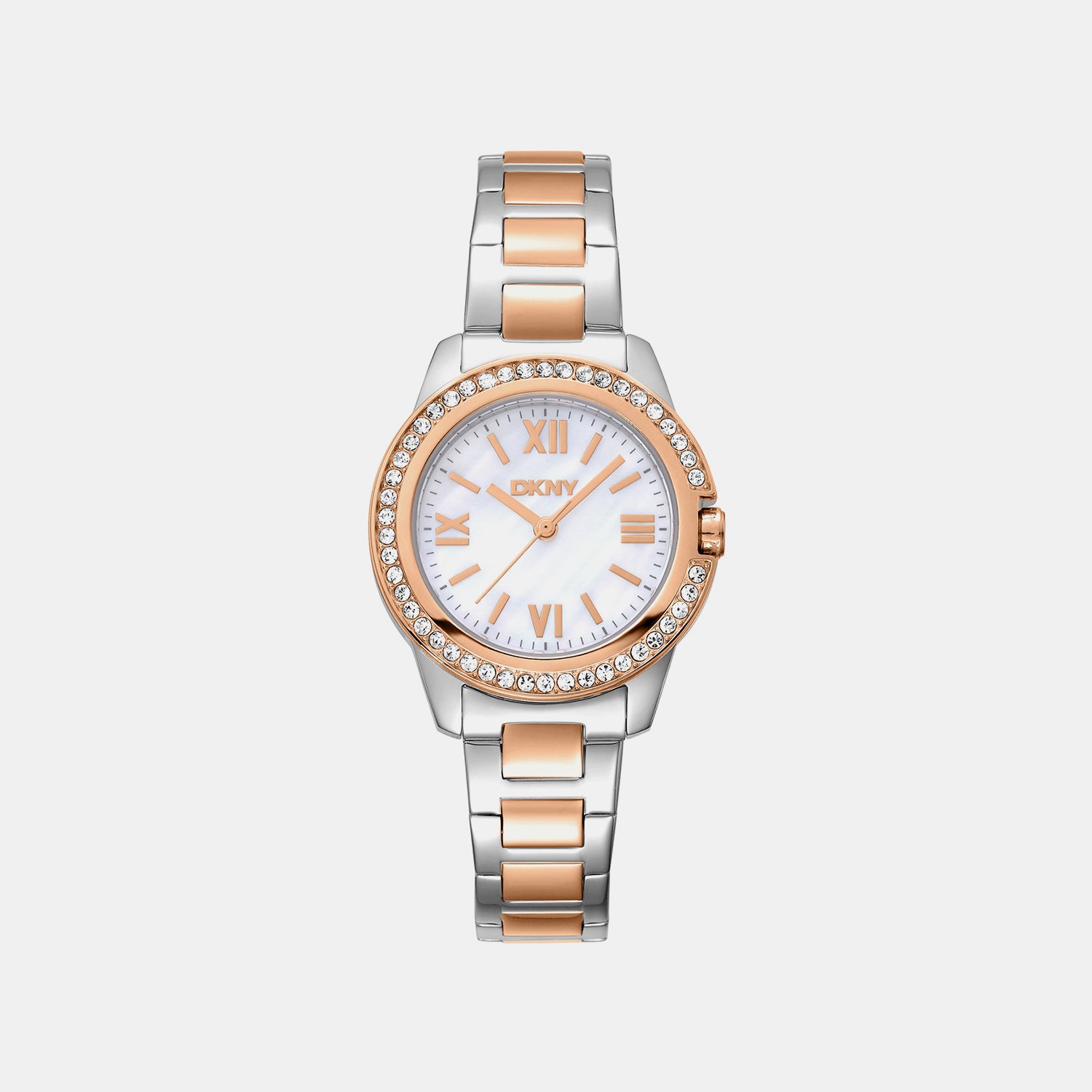 Evening Women Quartz Mother Of Pearl Dial Analog Stainless Steel Watch DK1L105M0105