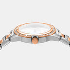 Evening Women Quartz Mother Of Pearl Dial Analog Stainless Steel Watch DK1L105M0105