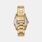 Women Quartz Gold Dial Multifunction Stainless Steel Watch DK1L109M0045